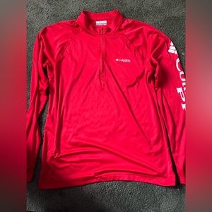 PFG Columbia pull-over zip up jacket